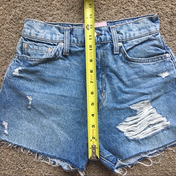 Revice Distressed Cutoff Denim Shorts - Size 27 - Picture 12 of 16